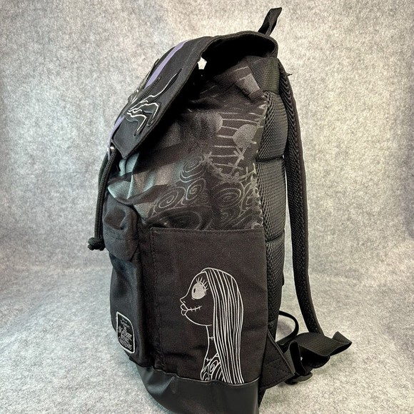 Disney The Nightmare Before Christmas Jack & Sally Slouch Backpack Halloween - Picture 4 of 13